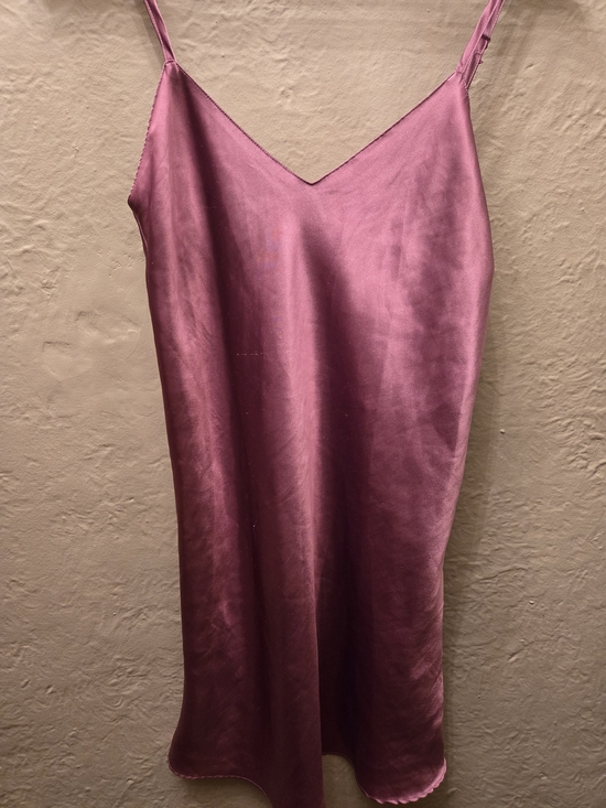 Vintage Other - Vintage Satin Slip Dress Purple Mauve Bias Cut Nightgown Y2K